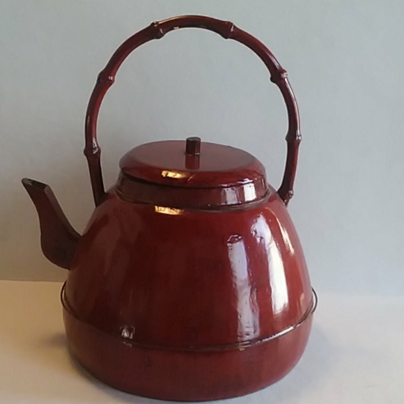 Large Red Reproduction Vintage Chinese Teapot - Picture 8 of 10